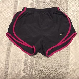 Nike black & pink XS dri-fit shorts